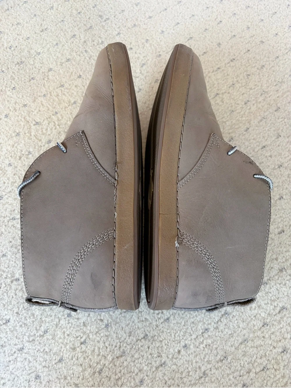 OluKai Papaku Ili Men Waterproof Leather Chukka Boots Size 11 EU 44.5 Tan
